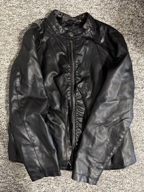 Baccini Black Lined Jacket with Script Logo